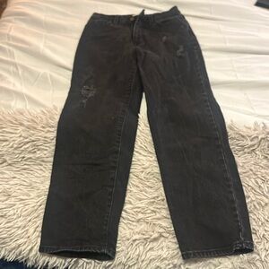 Universal Thead black distressed vintage straight jeans